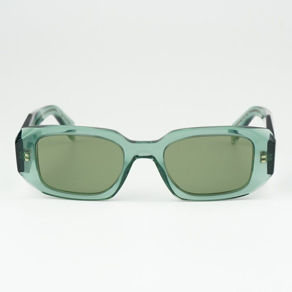 NEW Prada PR17WS 11R10E Sage Green Mirror Internal Silver Rectangle Sunglasses - Picture 6 of 14